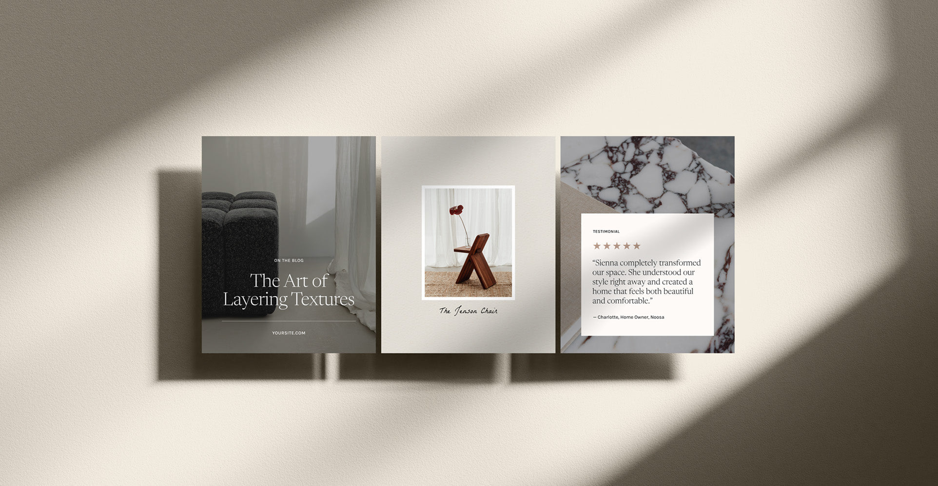 Interior Design Templates for a Timeless, Professional Feed