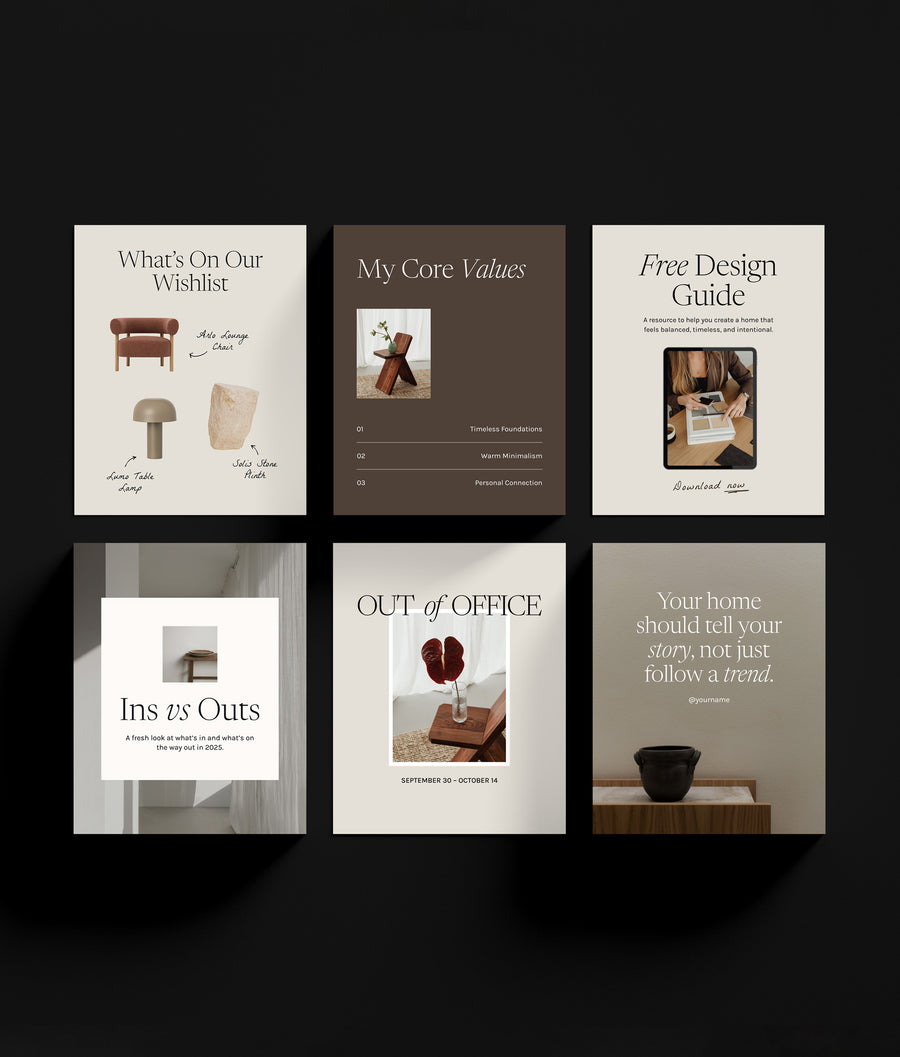 Interior Design Instagram Pack – Willoe Studio