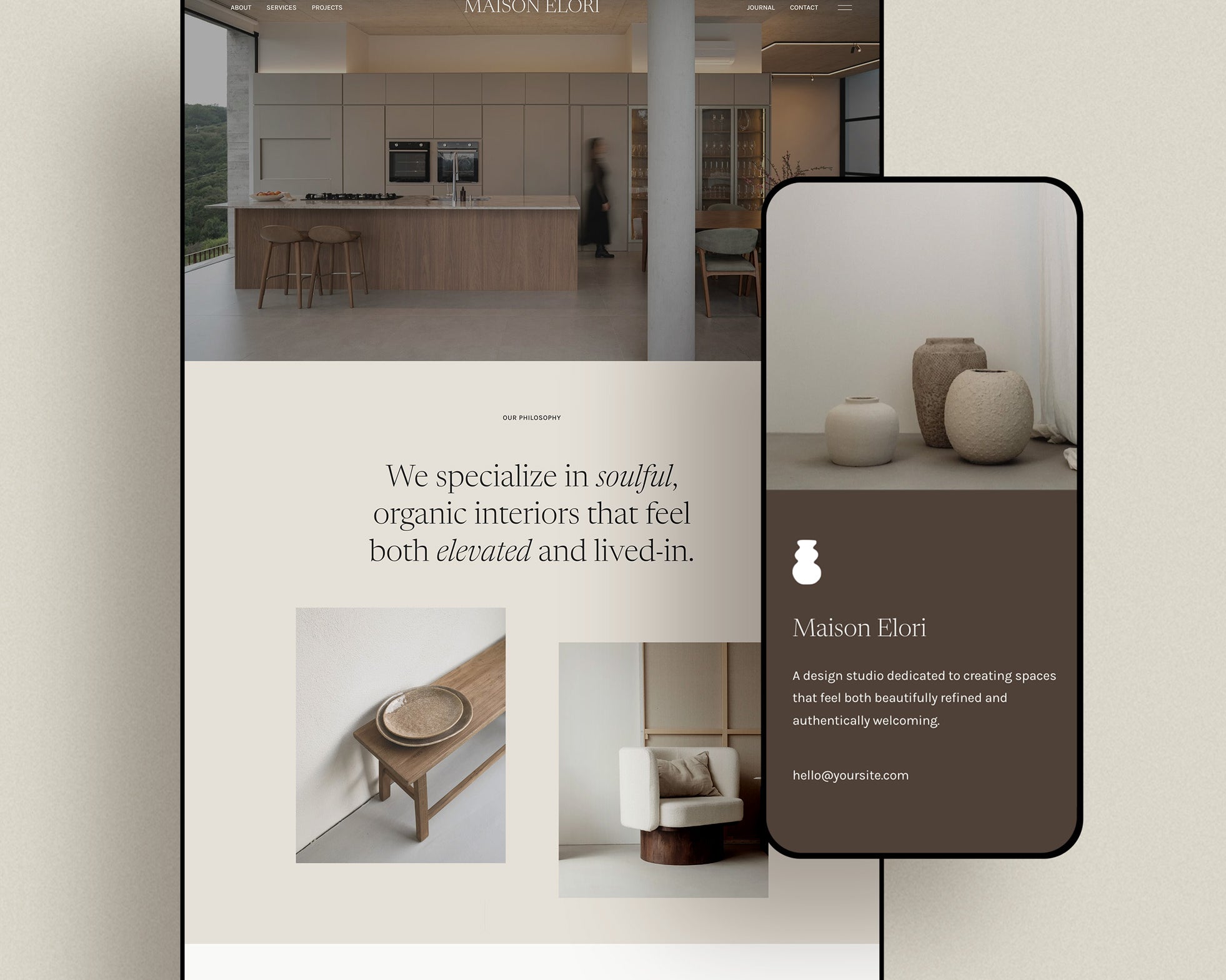 Interior Design Website Template