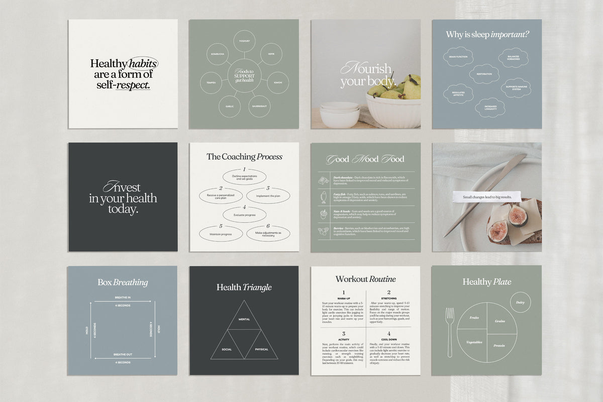 Canva Templates for Health Coaches | Willoe Studio